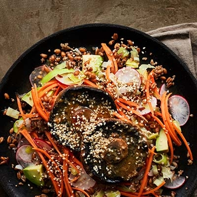 grilled-miso-mushroom-and-grain-salad